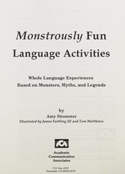 Cover of: Monstrously fun language activities: whole language experiences based on monsters, myths, and legends