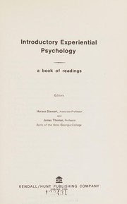 Cover of: Introductory experiential psychology: a book of readings.