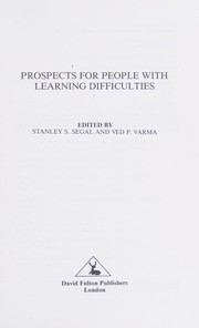 Cover of: Prospects for people with learning difficulties