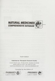 Natural medicines comprehensive database, 2008 or most current by Unknown