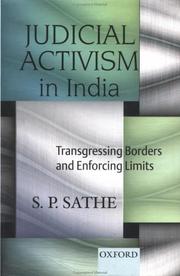 Judicial activism in India by S. P. Sathe