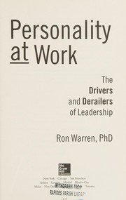 Personality at Work by Ronald Warren