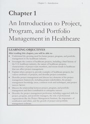 Cover of: Healthcare Project Management