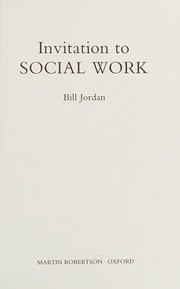 Cover of: Invitation to social work