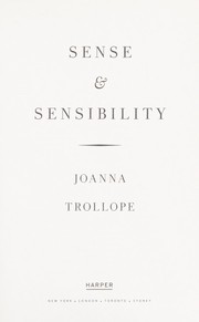 Cover of: Sense and Sensibility by Joanna Trollope