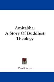 Cover of: Amitabha by Paul Carus