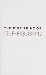 The fine print of self-publishing by Mark L. Levine