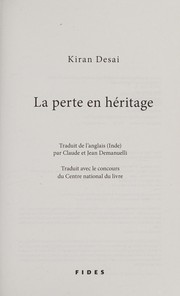 Cover of: La perte en héritage