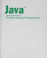 Cover of: Java by Walter Savitch