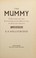 Cover of: The mummy