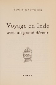 Cover of: Voyage en Inde avec un grand détour