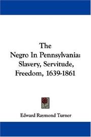 Cover of: The Negro in Pennsylvania