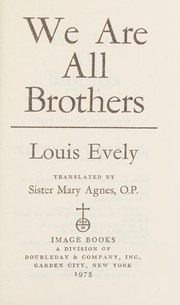 Cover of: We are all brothers.