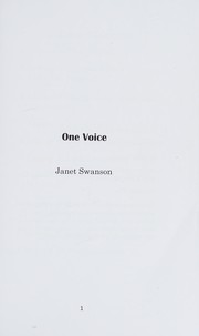 Cover of: One voice