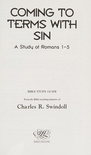 Cover of: Coming to Terms with Sin