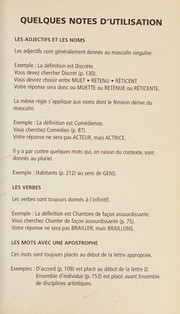 Dictionnaire des mots croisés de poche by Micheline Reid, Esther Tremblay, Paul Lacasse