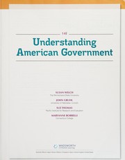 Cover of: Understanding American Government (with CourseReader 0-30: American Government Printed Access Card) by Susan Welch, MaryAnne Borrelli, John Gruhl, Sue Thomas