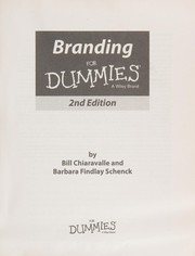 Branding for dummies by Bill Chiaravalle