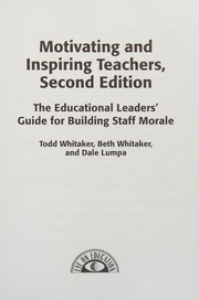 Motivating and inspiring teachers by Todd Whitaker