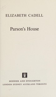 Cover of: Parson's House