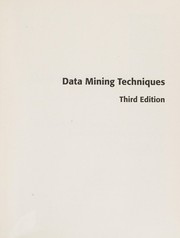 Cover of: Data mining techniques: for marketing, sales, and customer relationship management