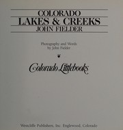 Cover of: Colorado lakes & creeks