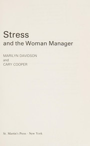 Cover of: Stress and the Women Manager
