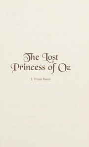 Cover of: The Lost Princess of Oz by L. Frank Baum