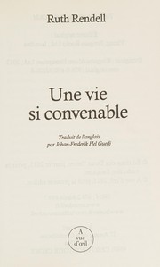 Une vie si convenable by Ruth Rendell
