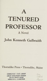 Cover of: A tenured professor: a novel