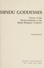 Cover of: Hindu Goddesses: Vision of the Divine Feminine in the Hindu Religious Tradition