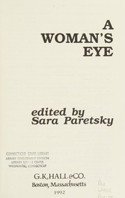 Cover of: A Woman's Eye: A Large Print Anthology