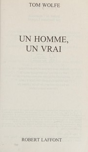 Cover of: Un homme, un vrai
