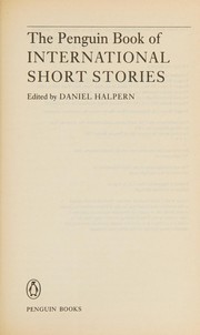 Cover of: The Penguin book of international short stories