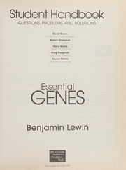 Cover of: Essential Genes