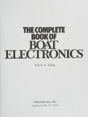 Cover of: The complete book of boat electronics