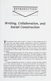 Cover of: A short course in writing: composition, collaborative learning, and constructive reading
