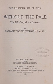 Without the pale by Stevenson, Sinclair Mrs