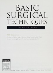 Cover of: Basic surgical techniques