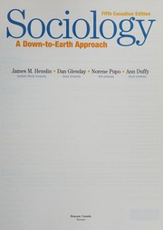 Cover of: Sociology: a down-to-earth approach