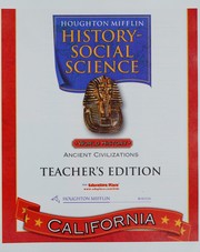 Cover of: World History: Ancient Civilizations (Houghton Mifflin History-Social Science California)