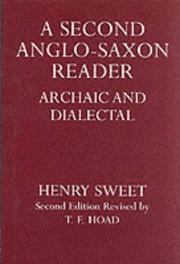 A second Anglo-Saxon reader, archaic and dialectical