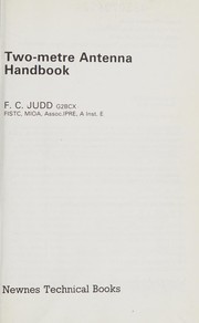 Two-metre Antenna Handbook by F.C. Judd, F. C. Judd