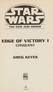 Cover of: Edge of Victory (Star Wars: The New Jedi Order)