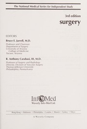 Cover of: Surgery (National Medical)