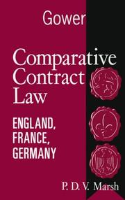 Comparative contract law : England, France, Germany