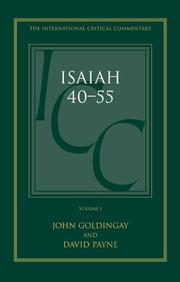 A critical and exegetical commentary on Isaiah 40-55