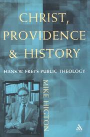 Christ, providence, and history : Hans W. Frei's public theology