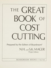 Cover of: The Great book of cost cutting