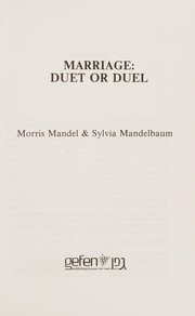 Cover of: Marriage by Morris Mandel